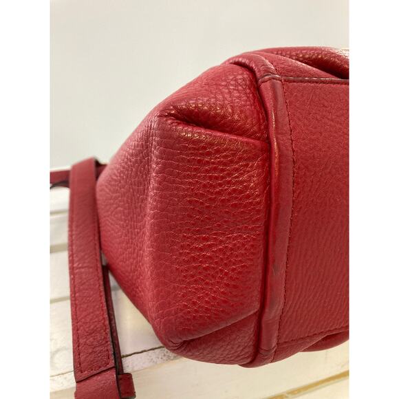 KATE SPADE RED SMALL PEBBLED LEATHER CROSSBODY BAG - Picture 9 of 14